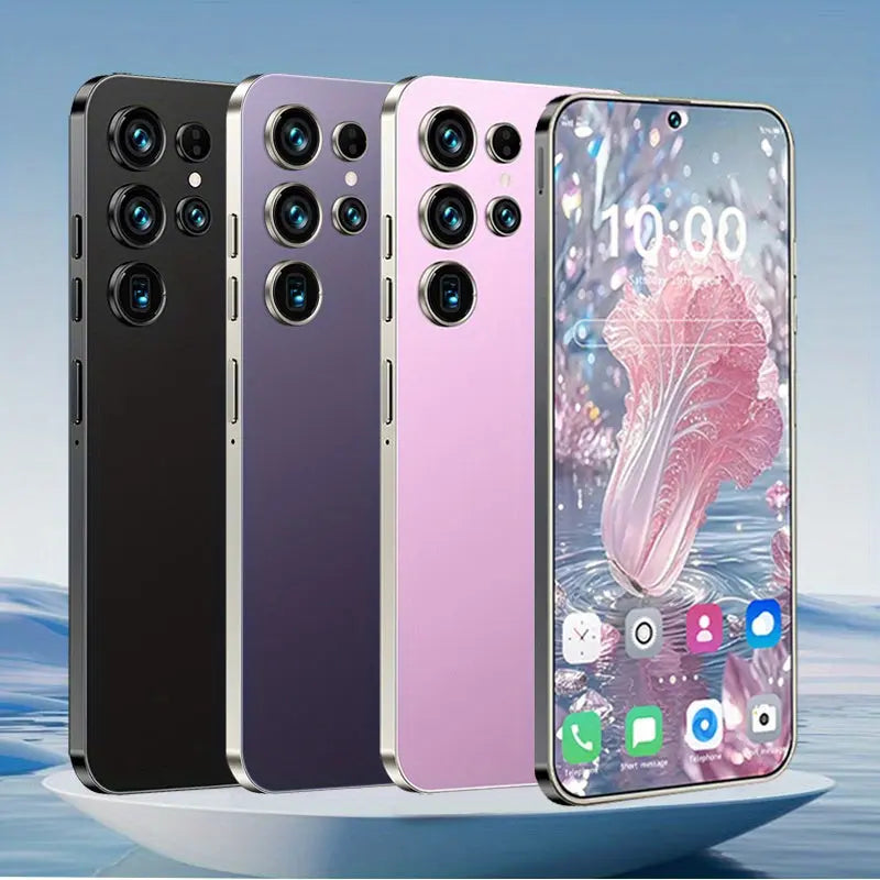 2025 new 6.8-inch high-definition large-screen smartphone, multi-function unlocking phone, Android 13, 12+512GB, front and rear HD camera, 6800mAh large capacity battery, with Stylus pen with data cable, headphones, box, suitable for birthday gifts Dropshipman