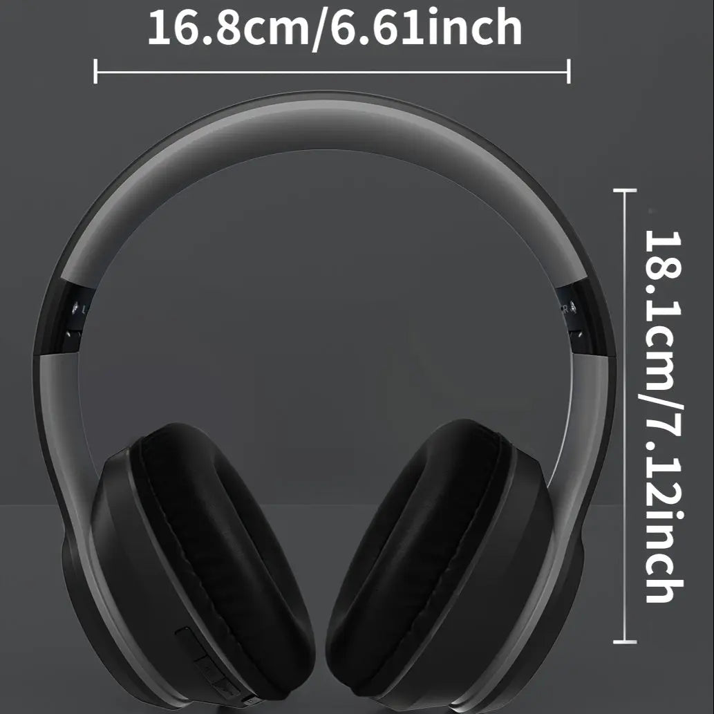 ASUS Wireless Over-Ear Headphones with Noise Isolation, Foldable Design, Built-In Microphone, High-Definition Audio for Music & Gaming - Black and Silver, Gaming Headset | Noise Isolating Headphones | Foldable Headphones Dropshipman