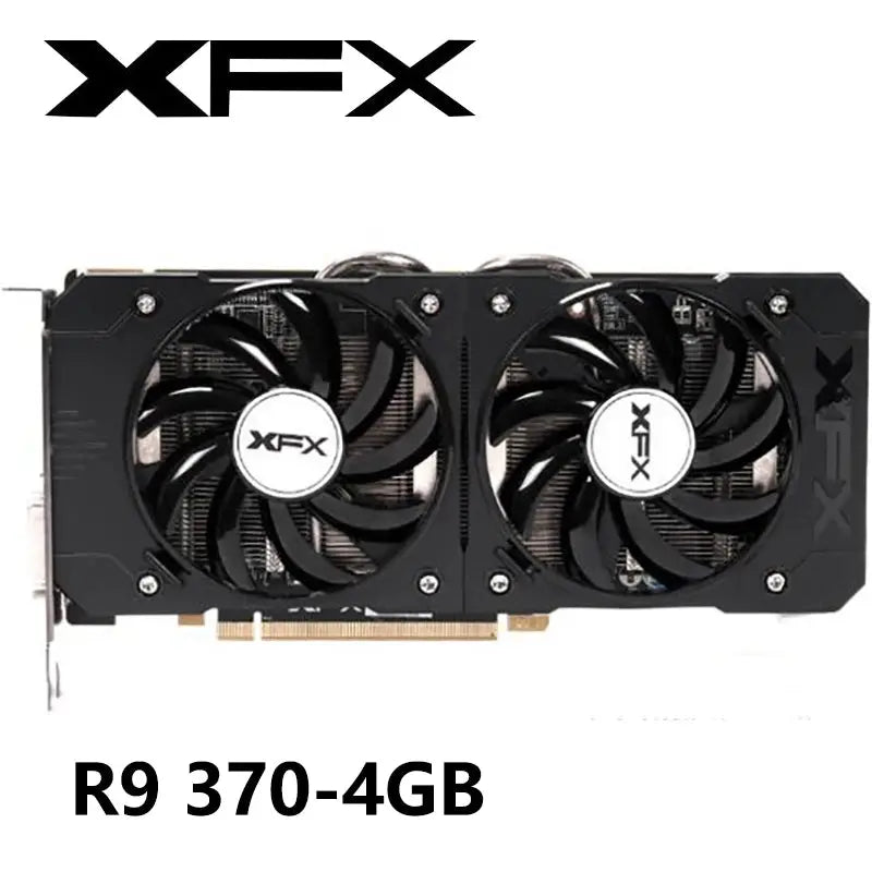XFX Video Card R9 370 4GB 256Bit For AMD Radeon R9 370X 370 4GB Graphics Cards GPU Desktop PC Gaming DisplayPort Videocard Dropshipman