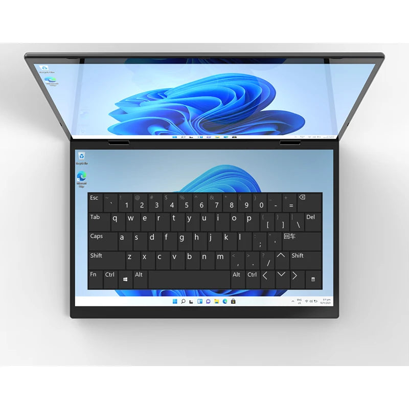 Topton L15 360° YOGA Laptop Intel N95 Dual 10.5 Inch IPS Touch Screen Windows 11 2 in 1 Tablet PC Notebook Office Mini Computer Dropshipman
