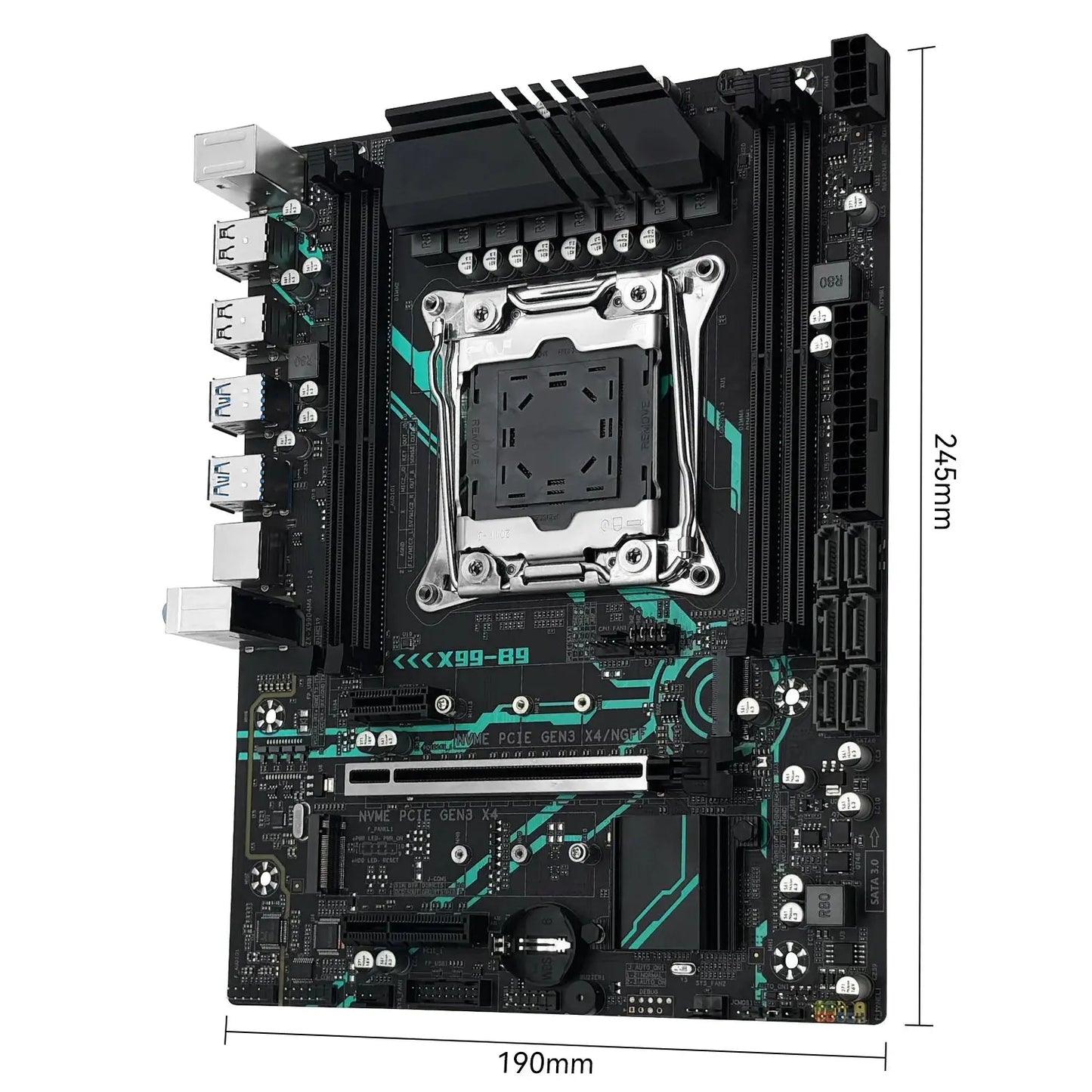 MACHINIST X99 B9 Motherboard set kit LGA2011-3 Xeon E5 2650 V4 CPU processor ECC DDR4 16GB 2400mhz RAM M.2 NVME SATA M-ATX Dropshipman