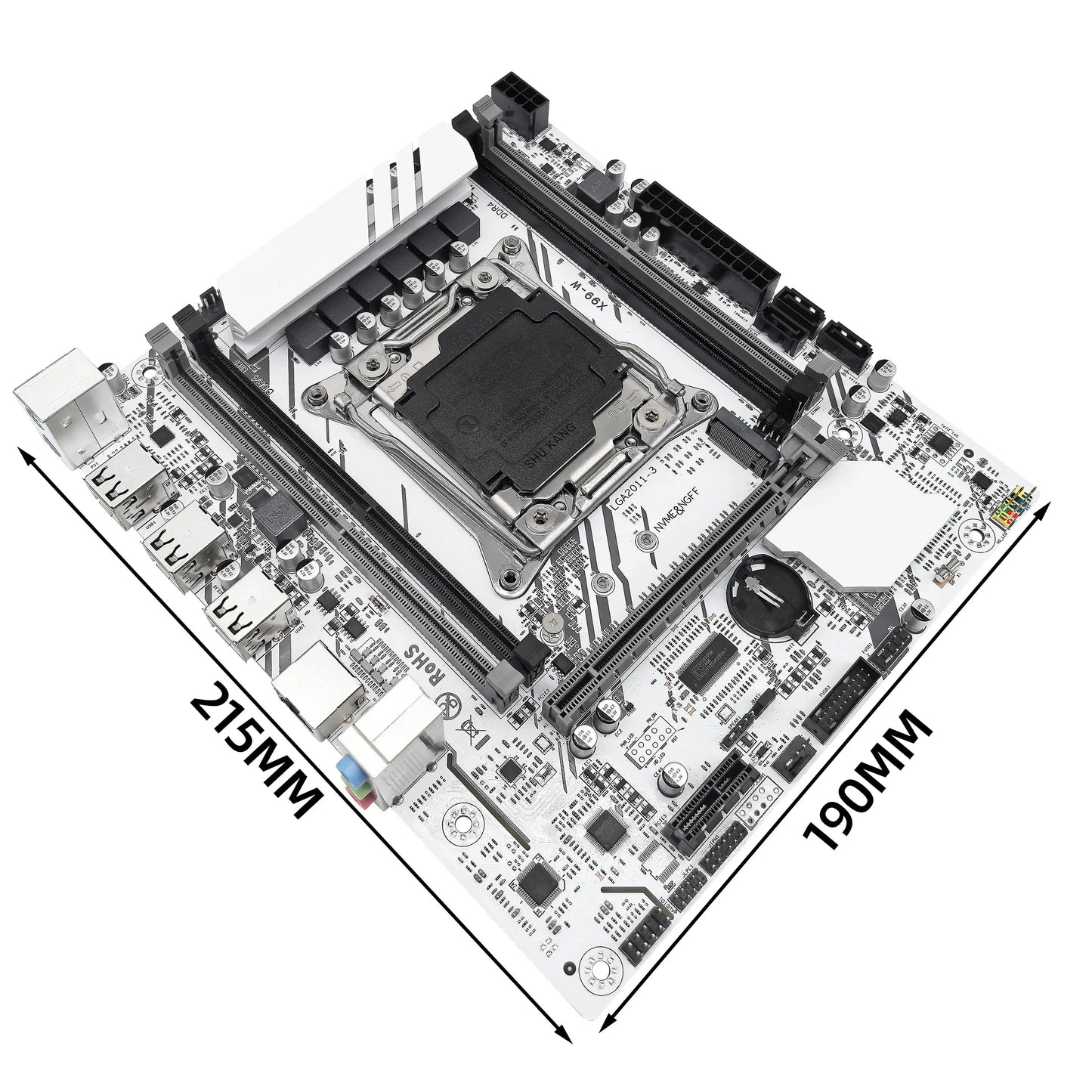 ZSUS X99-W Motherboard Set Kit With LGA2011-3 Xeon E5 2680V4 CPU DDR4 16GB (1*16GB) 2133MHZ RAM Memory NVME M.2 SATA Dropshipman