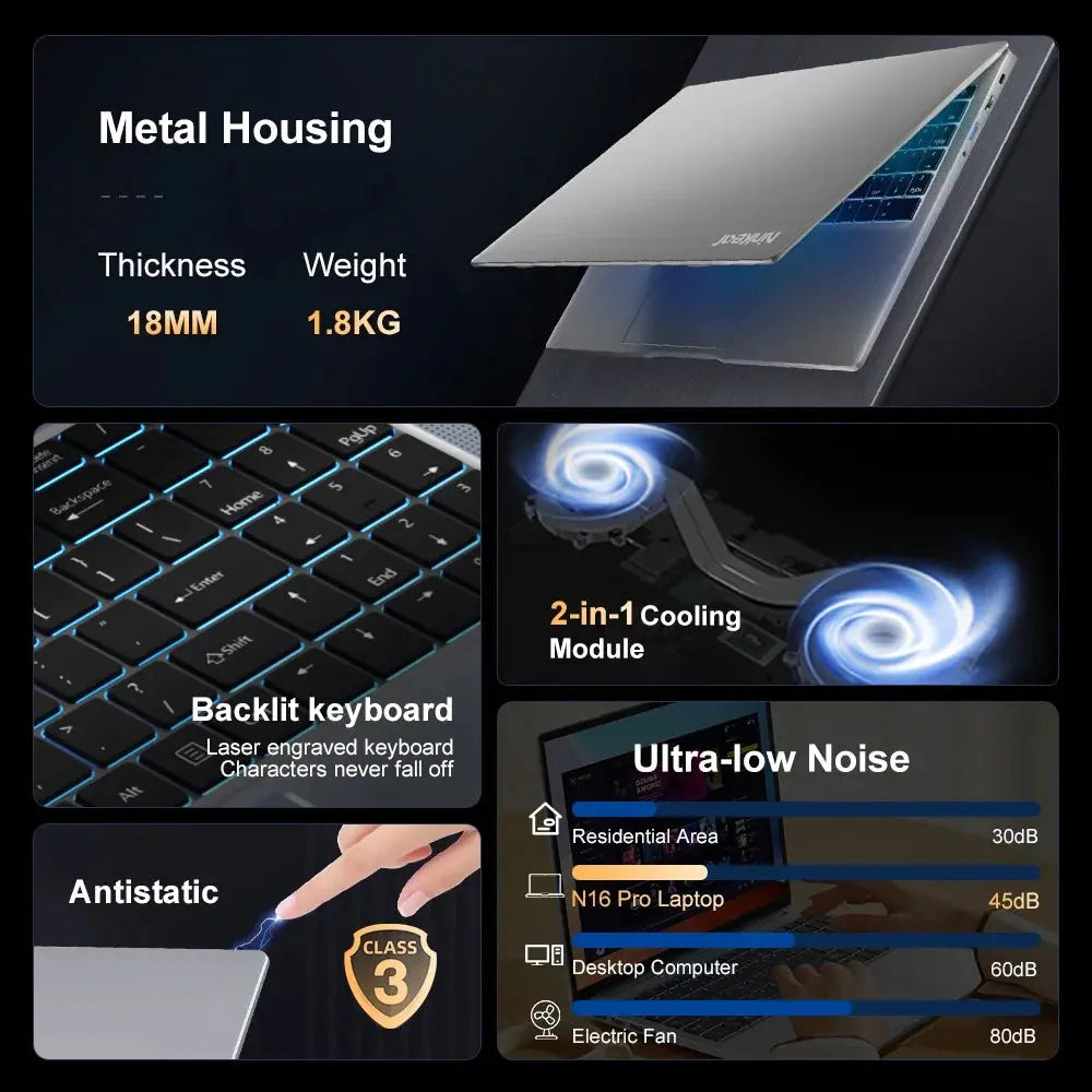 Laptop 16 inch 2.5K 120Hz Intel Core i7-13620H WiFi 6 32GB RAM 1TB SSD Laptop Windows 11 pro Notebook Office Computer Dropshipman