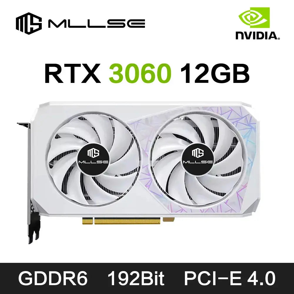 MLLSE Graphics Card RTX 3060 12GB Placa De Video GAME NVIDIA GPU GDDR6 192bit HDMI*1 DP*3 PCI Express 4.0 x16 rtx3060 12gb Dropshipman