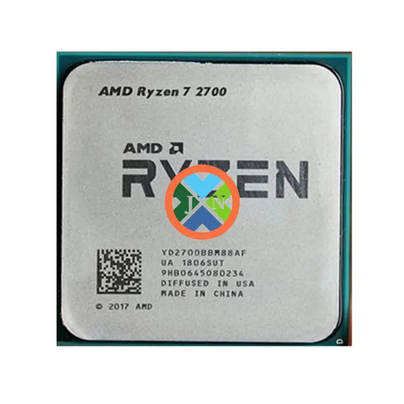 AMD Ryzen 7 2700 R7 2700 3.2 GHz Eight-Core Sixteen-Thread 16M 65W CPU Processor YD2700BBM88AF Socket AM4 Dropshipman