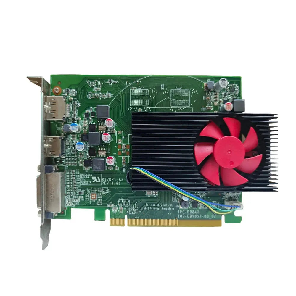 Radeon RX550 2GB GDDR5 Low Profile GPU, Silent Cooling, 4K/HDR Support, Multi-Monitor Ready for Office/Home Theater/Light Dropshipman