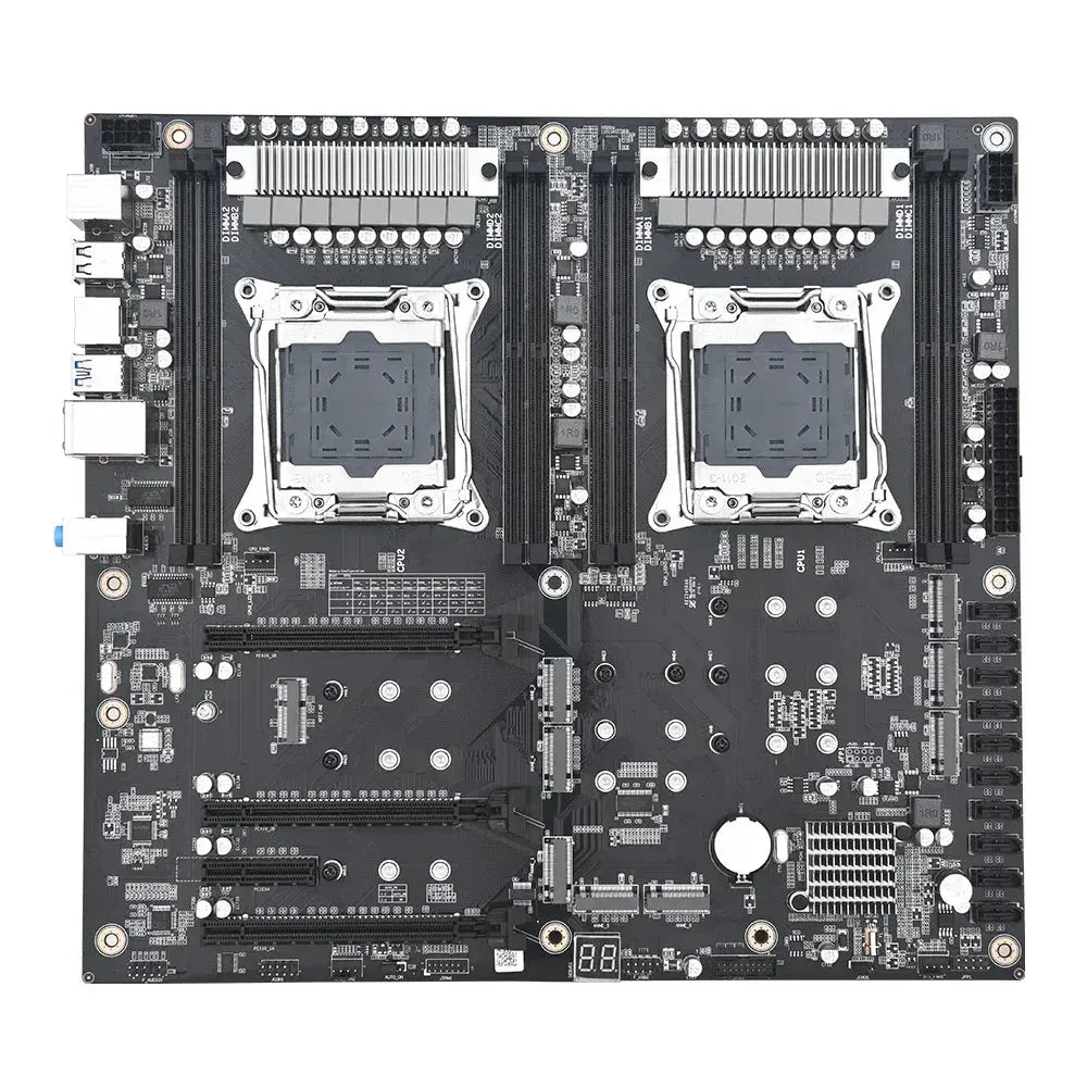 JINGSHA X99 D4 DUAL motherboard LGA 2011 v3 Set Xeon e5 2698 v4 CPU 8*16GB DDR4 RAM Combo X99 motherboard DUAL mainboard Kit Dropshipman