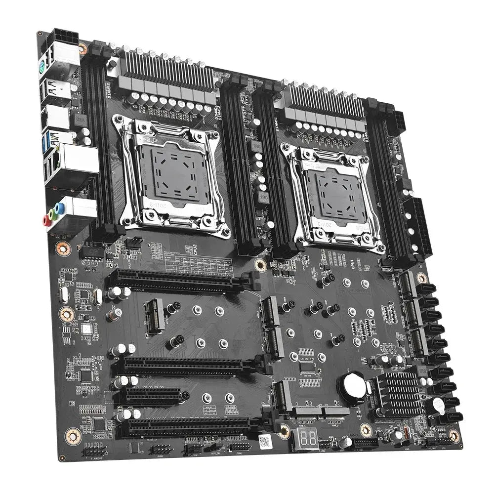 JINGSHA X99 D4 DUAL motherboard LGA 2011 v3 Set Xeon e5 2698 v4 CPU 8*16GB DDR4 RAM Combo X99 motherboard DUAL mainboard Kit Dropshipman