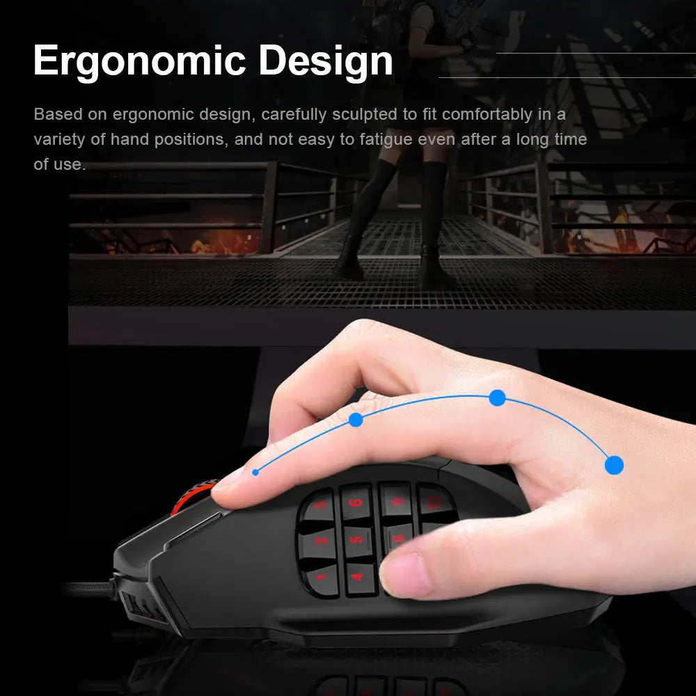 E-YOOSO X-39 USB Wired RGB Gaming Mouse 16400 DPI Dropshipman