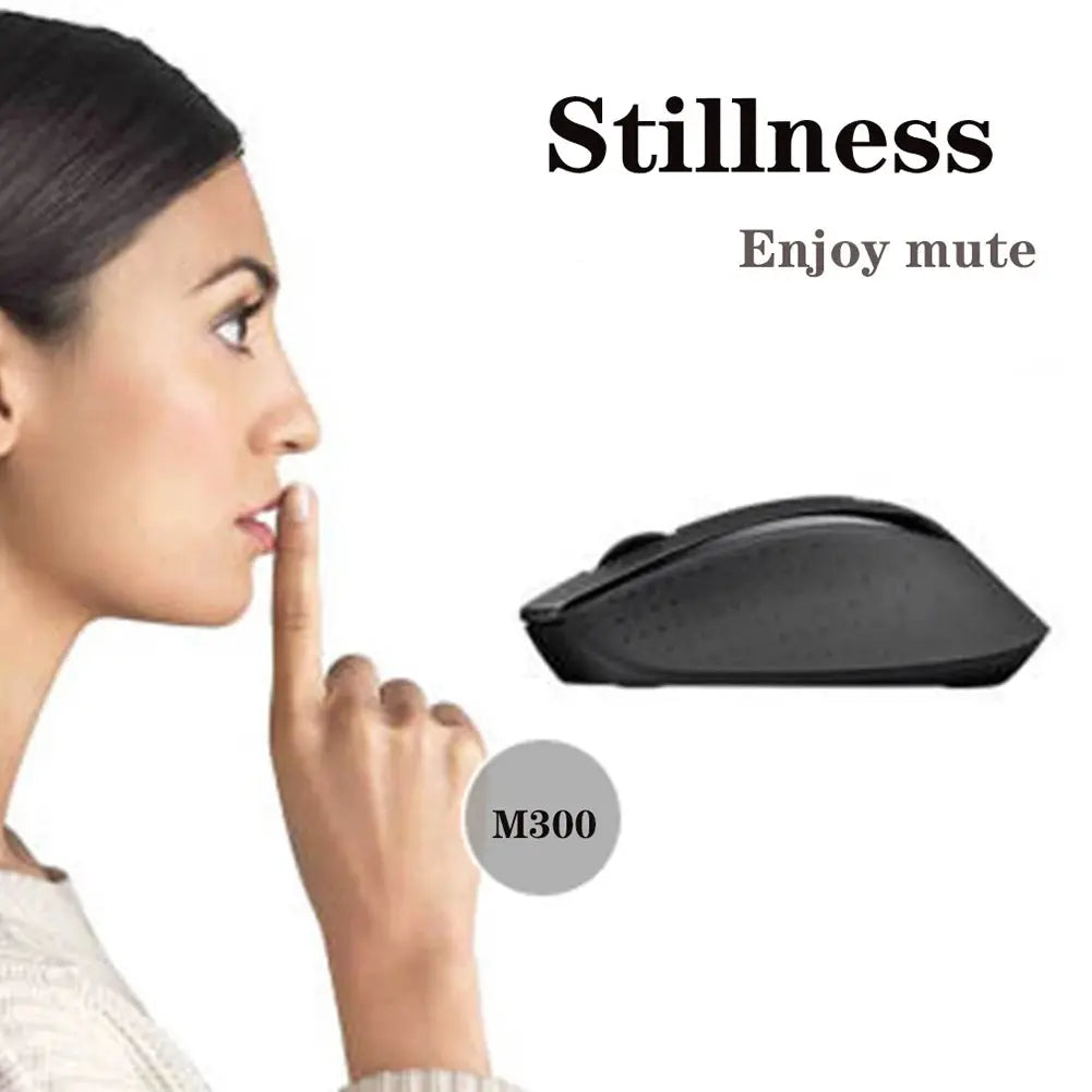 Logitech M330 Wireless Mouse Gaming Esports Peripheral 2.4GHz USB1000 M185DPI 3 Buttons Optical Mouse Adjustable for Laptops PC Dropshipman