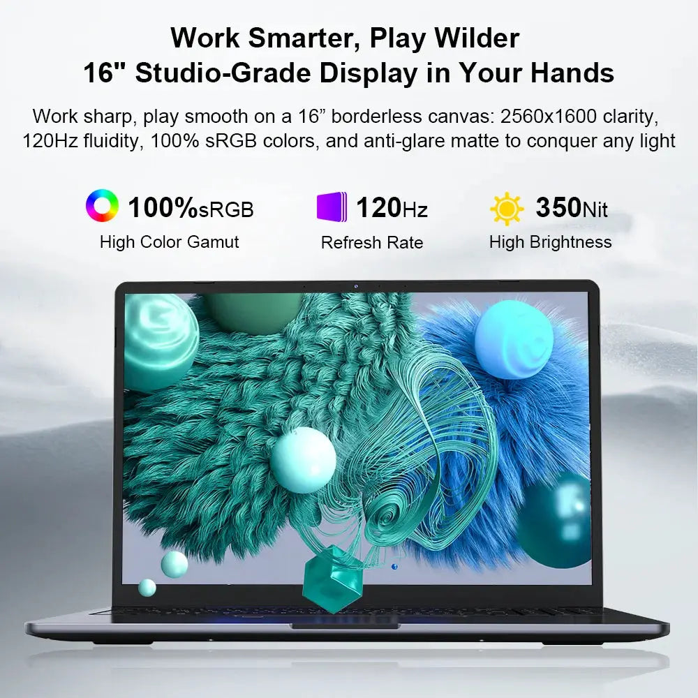 Ninkear A15 Pro Laptop 16" IPS 2.5K FHD AMD Ryzen5 5500U Notebook 16G DDR4 3200Mhz+512GB 54Wh Battery Windows11 PRO Computer Dropshipman