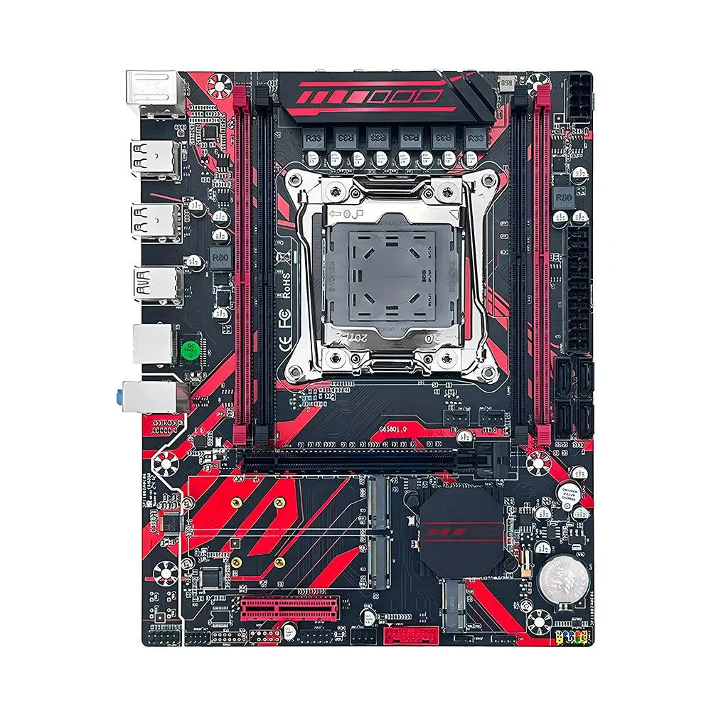 SOYO X99 DDR4 Red Game Motherboard Set with E5 2680 V4 LGA2011-3 2680v4 CPU 16GB(8GB*2) 2133MHz DDR4 REG ECC RAM Memory KIT Dropshipman