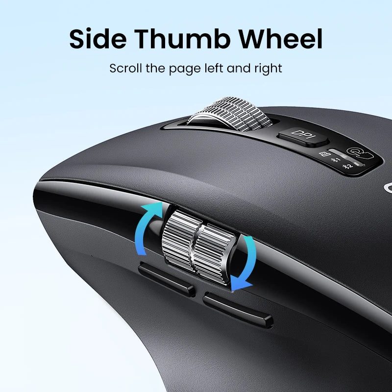 UGREEN Hyper-Fast Scroll Wireless Mouse Bluetooth 5.4 2.4G Ergonomic 5000DPI for MacBook Tablet Laptops Computer PC Mice Dropshipman