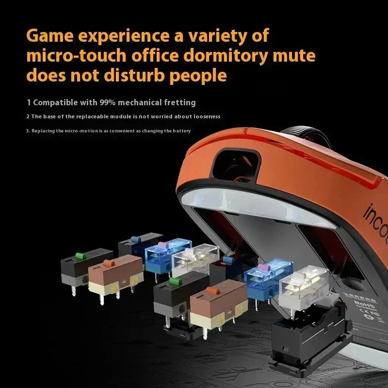 Incott G23 Mouse G23 Pro Gaming Mouse 2Mode Wireless 2.4g Mouse Paw3390 Light Weight 32000dpi 140h Playtime Custom Gamer Gifts Dropshipman