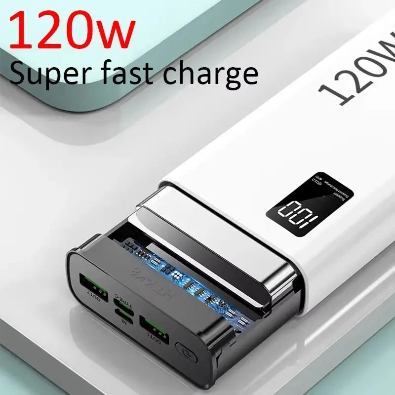 XIAOMI 120W Power Bank 50000mAh High Capacity Fast Charging Powerbank Portable Battery Charger For iPhone Samsung Huawei Hot Dropshipman