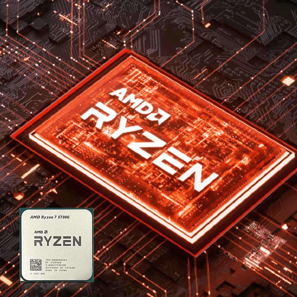 AMD RYZEN 7 5700G CPU 100% Brand New 5700G Processor Desktop PC Gamer 4.6GHz 8-Core 16-Thread Vega 8 Graphics Card Dropshipman