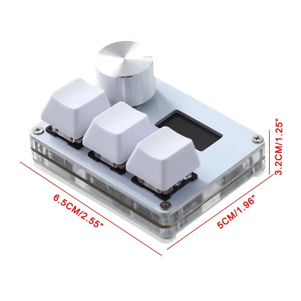 SayoDevice OSU Keyboard O3C Rapid Trigger Hall Switches Magnetic Red Switches Keyboard With Knob Screen Copy Paste Shotcut Dropshipman