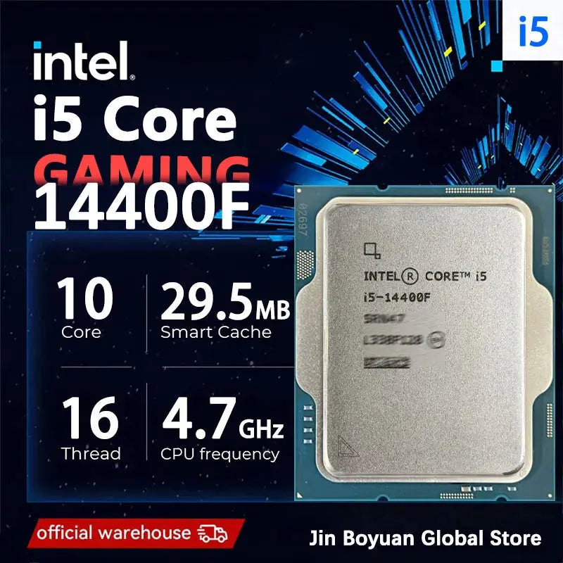 Intel Core i5 14400F I5-14400F New CPU processor LGA 1700 , but without cooler Dropshipman