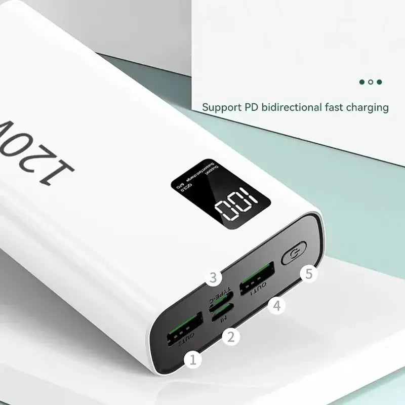 Oneplus 120W Power Bank 50000mah High Capacity Fast Charging Powerbank Portable Battery Charger For Iphone Samsung Huawei Xiaomi Dropshipman