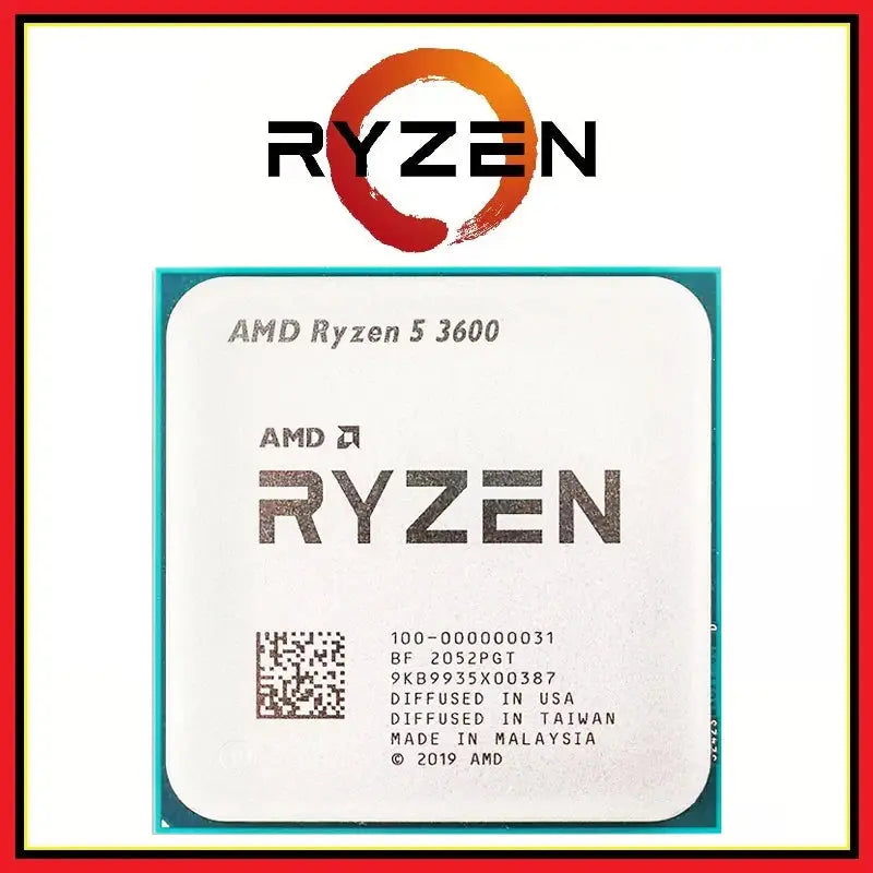 AMD Ryzen 5 R5 3600 3.6GHz 6-Core 12-Thread CPU Processor LGA AM4 Dropshipman