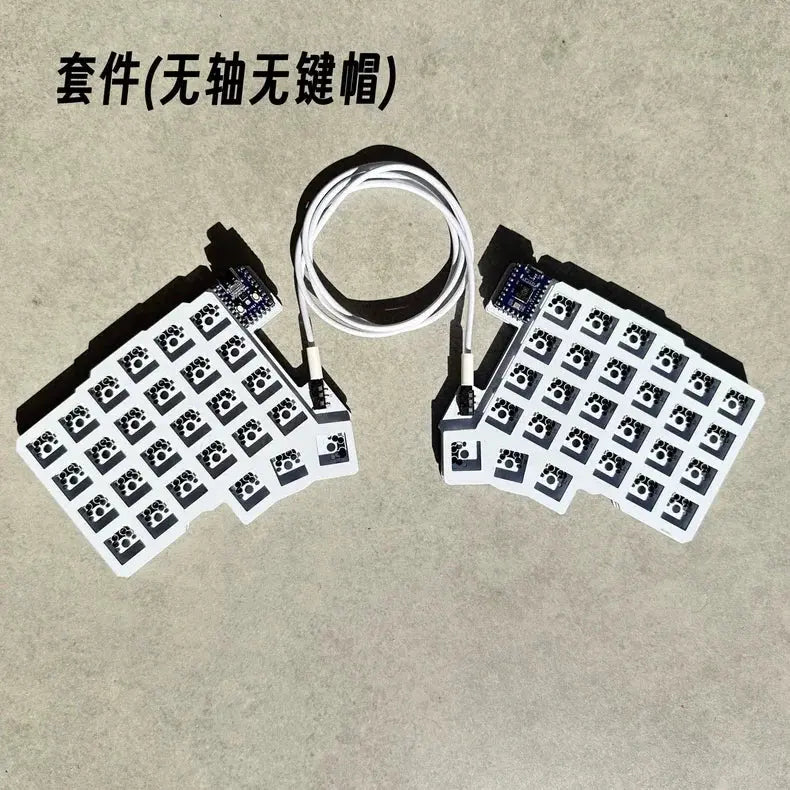 Silakka54 Split Keyboard Wired Hot Swap Support QMK/VIAL Keyboard Ergonomics RP2040zero Customized PC Gamer Accessories Dropshipman