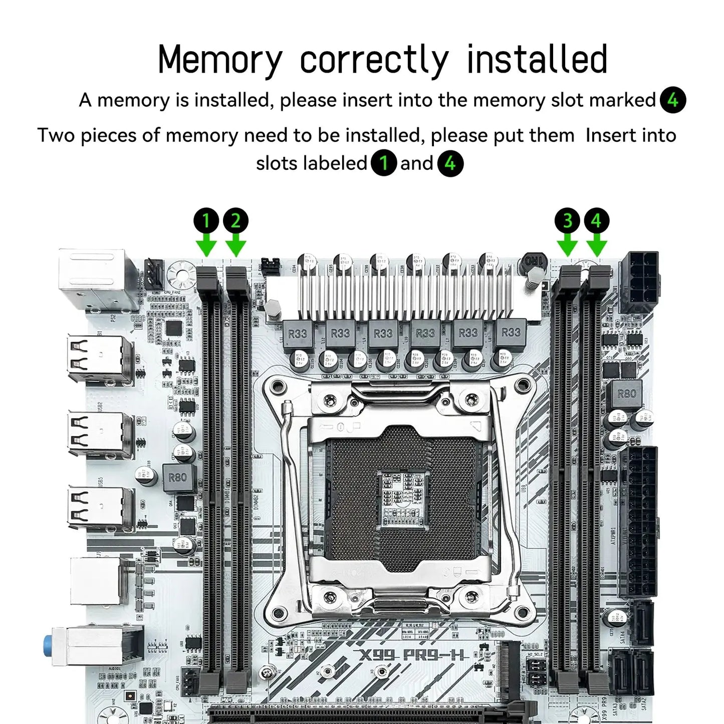 MACHINIST White X99 PR9-H Motherboard combo Intel Xeon E5 2630 V4 LGA 2011-3 CPU DDR4 16GB RAM NVME m.2 Optional kit set Dropshipman