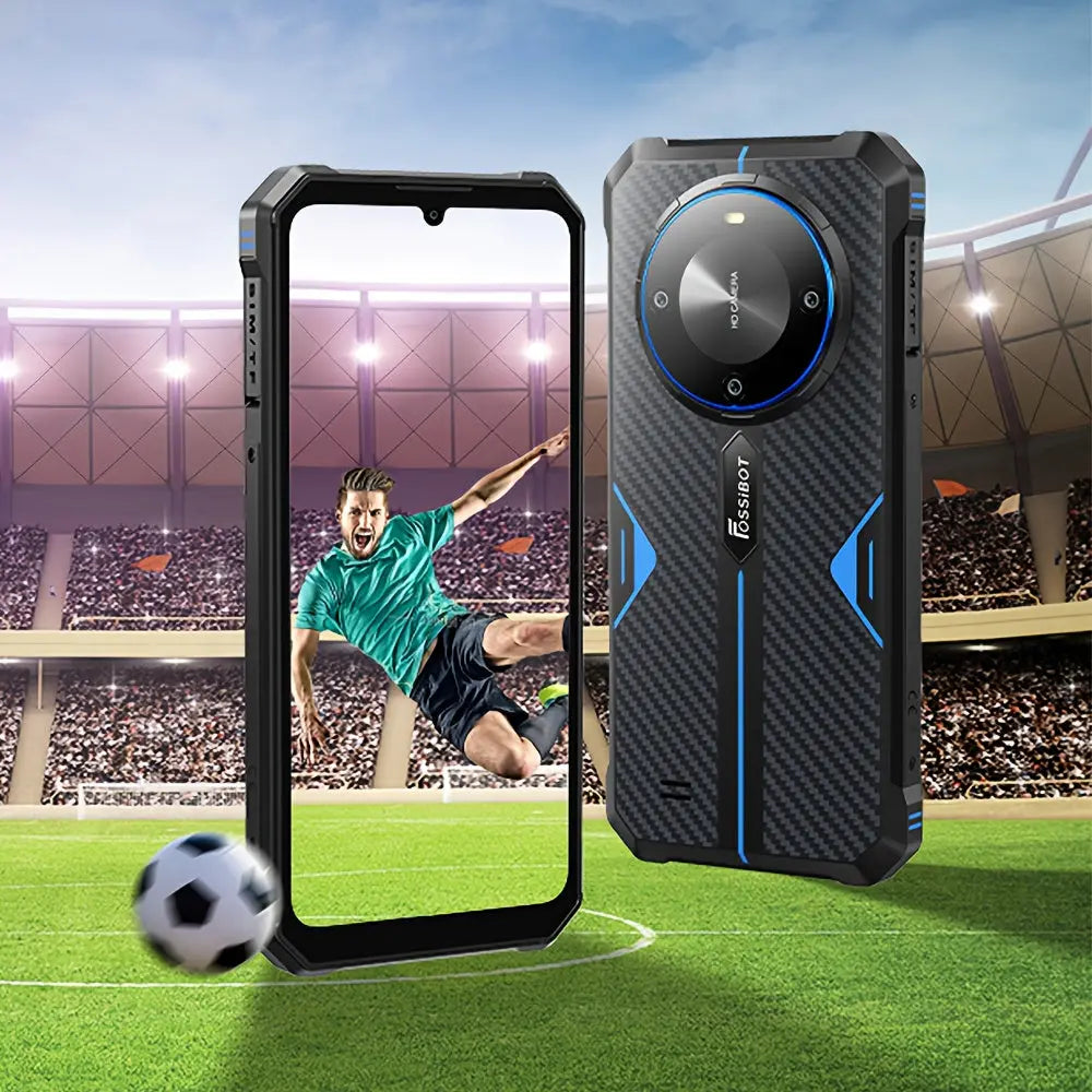 FOSSiBOT 4G Rugged Phone F105 With 4+64GB ROM (Up To 12GB), Android 14 OS, 10300mAh Battery, 20+8MP Cam, OTG/Face ID/GPS/Dual SIM Smartphone Dropshipman