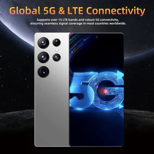 2025 Unlocked 5G Smartphone with Stylus 12GB+512GB, 6.8" HD Display, 6800mAh, Android 15 Dual SIM, 50MP+108MP Camera, Fast Charging & Premium Case Dropshipman