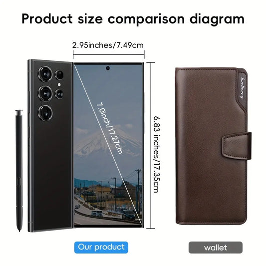 S25 Smartphone - Android Latest Version Dual SIM/Standby, 8GB RAM+256GB ROM, Octa-Core CPU, Bulid In Pen, 50MP+24MP Camera, 6800mAHh Battery, Face ID- Ideal Stylish Gift for Any Occasion, Travel Companion, Highperformance Phone, Modern Aesthetics, Sleek Dropshipman