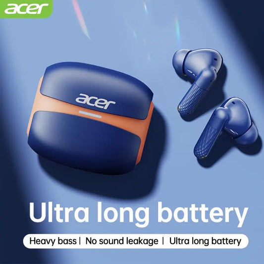 Acer 2025 TWS Premium Wireless Headset with Active Noise Cancelling Earbud Condenser Microphone, Sports and Exercise Compatible Smartphone Latest Headset for Movies, TV Shows and Video Games OHR548 Dropshipman