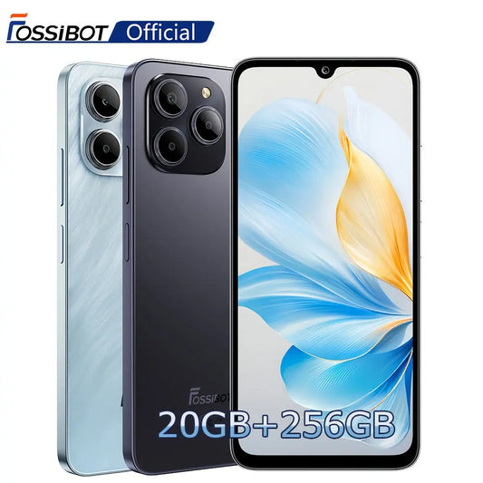 FOSSiBOT S2 Mobile Phone 6.72" Display Smartphone, 20 (8+12)GB+256GB ROM Memory, 5000mAh Battery, 50MP Cam, Octa-core, Android 14 Face ID OTG NFC Unlock Phone Dropshipman