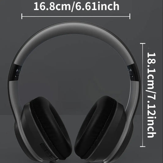 ASUS Wireless Over-Ear Headphones with Noise Isolation, Foldable Design, Built-In Microphone, High-Definition Audio for Music & Gaming - Black and Silver, Gaming Headset | Noise Isolating Headphones | Foldable Headphones Dropshipman
