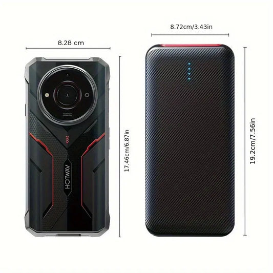 HOTWAV T7S Rugged Smartphone 6.52'' HD+ Ultra Thin 6280 MAh 8GB RAM + 128GB ROM (2TB Expandable) Mobile Phone 21MP Rear Android 13 Cellphone, Dual SIM 4G, WIFI/OTG/GPS/Face ID, Green Color Dropshipman