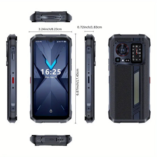 HOTWAV Hyper 7 Pro 5G Rugged Phone MediaTek Dimensity 7050 200MP Rear Camera 24MP (Night Vision) Android 14 6.6'' FHD+ 2.4K 120Hz Display Smartphone 16GB(Up To 20GB Expansion) RAM+256GB ROM(Up To 2TB Expansion) 10800mAh 33W Mobile Phone, WIFI 6/OTG/GPS/N Dropshipman