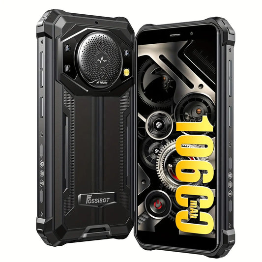 FOSSiBOT F101P Smartphone, 4GB RAM 64GB ROM, 10600mAh Battery, 24MP, 5.45-Inch HD Water Droplet Screen, Android 13 Dropshipman