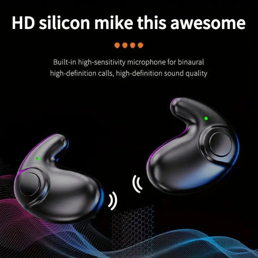 Wireless Earbuds with Microphone, In-Ear Headphones, LED Display Earbuds, Mini Charging Case Headphones for Men and Women, Wireless Headphone Dropshipman