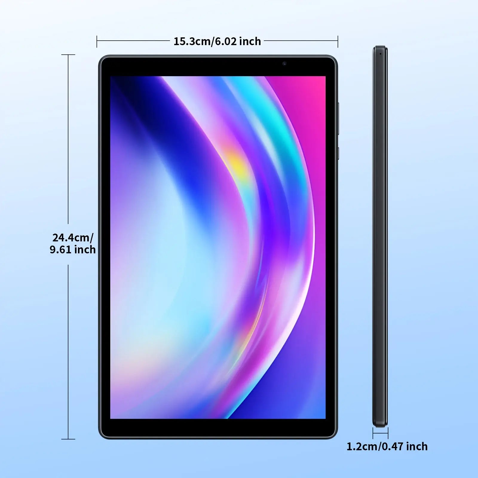 Android Tablet 2-in-1, 10.1-inch, with Latest Android 15 System, Expandable Storage up to 1TB, 8GB RAM, Includes Keyboard, Case, Mouse & Stylus Pen, 6000mAh Battery, Dual Front/Rear Cameras, High-Performance Multi-Core Processor + Wi-Fi 6, 1280x800 IPS H Dropshipman