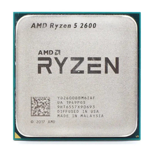 AMD Ryzen 5 R5 2600 3.4GHz 6-Core 12-Core CPU Processor Socket AM4 Dropshipman