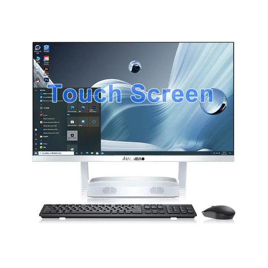 Desktop PC All in One 23.8" White Pc All in One Intel Core I7 I9 Computer Set PC All in One SHOPINFIE