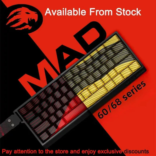 MADLIONS MAD 60/68HE Magnetic Switch Keyboard Wired Gaming Keyboard Hot Swap Rapid Trigger Custom Keyboard PC Gamer Accessories Dropshipman