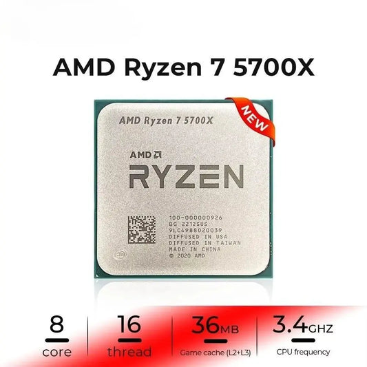 AMD Ryzen 7 5700X R7 5700X 4.6GHz 8 Core 16 Thread 65W CPU Processor 7NM L3 = 32M Socket AM4 Gaming Processor but without cooler Dropshipman