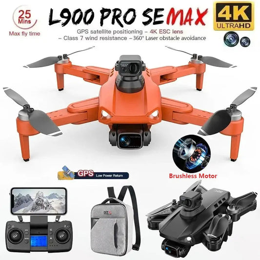 L900 Pro SE MAX GPS Drone 4K Professional Dual HD Camera 5G WIFI 360° Obstacle Avoidance Brushless Motor Rc FPV Quadcopter Dron Dropshipman