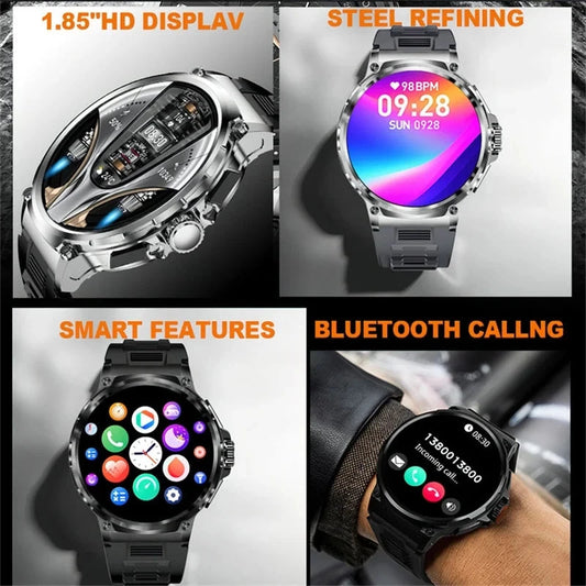 2024 New For Xiaomi IOS Men GPS Track Smart Watch 1.85 Inch Ultra HD AMOLED Screen 710 Mah Battery Bluetooth Call Smartwatch Dropshipman