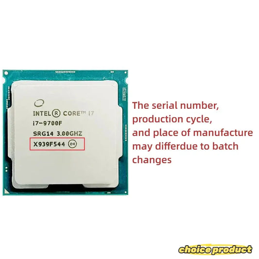Intel Core i7 9700F CPU 3.0GHz PC Desktop LGA 1151 Eight-Core Eight-Thread Processor Dropshipman