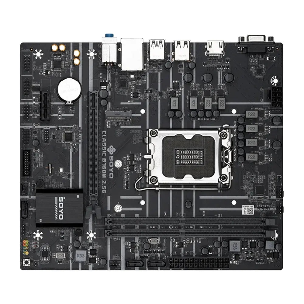 SOYO Classic B760M Motherboard with Intel Core i3 13100F CPU Processor Set Dual Channel DDR4 Gaming Motherboard for Desktop PC Dropshipman