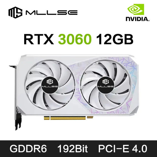 MLLSE Graphics Card RTX 3060 12GB Placa De Video GAME NVIDIA GPU GDDR6 192bit HDMI*1 DP*3 PCI Express 4.0 x16 rtx3060 12gb Dropshipman
