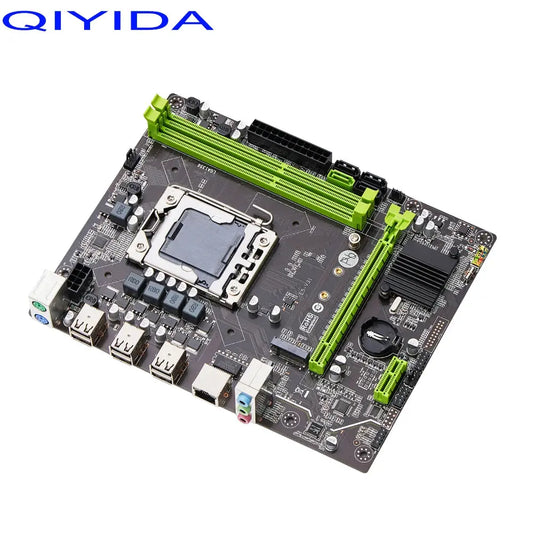 Qiyida X79 motherboard set with LGA 1356 E5 2430 cpu combo kit set DDR3 RAM pc3 ECC REG SATA3.0 NVME M.2 Dropshipman