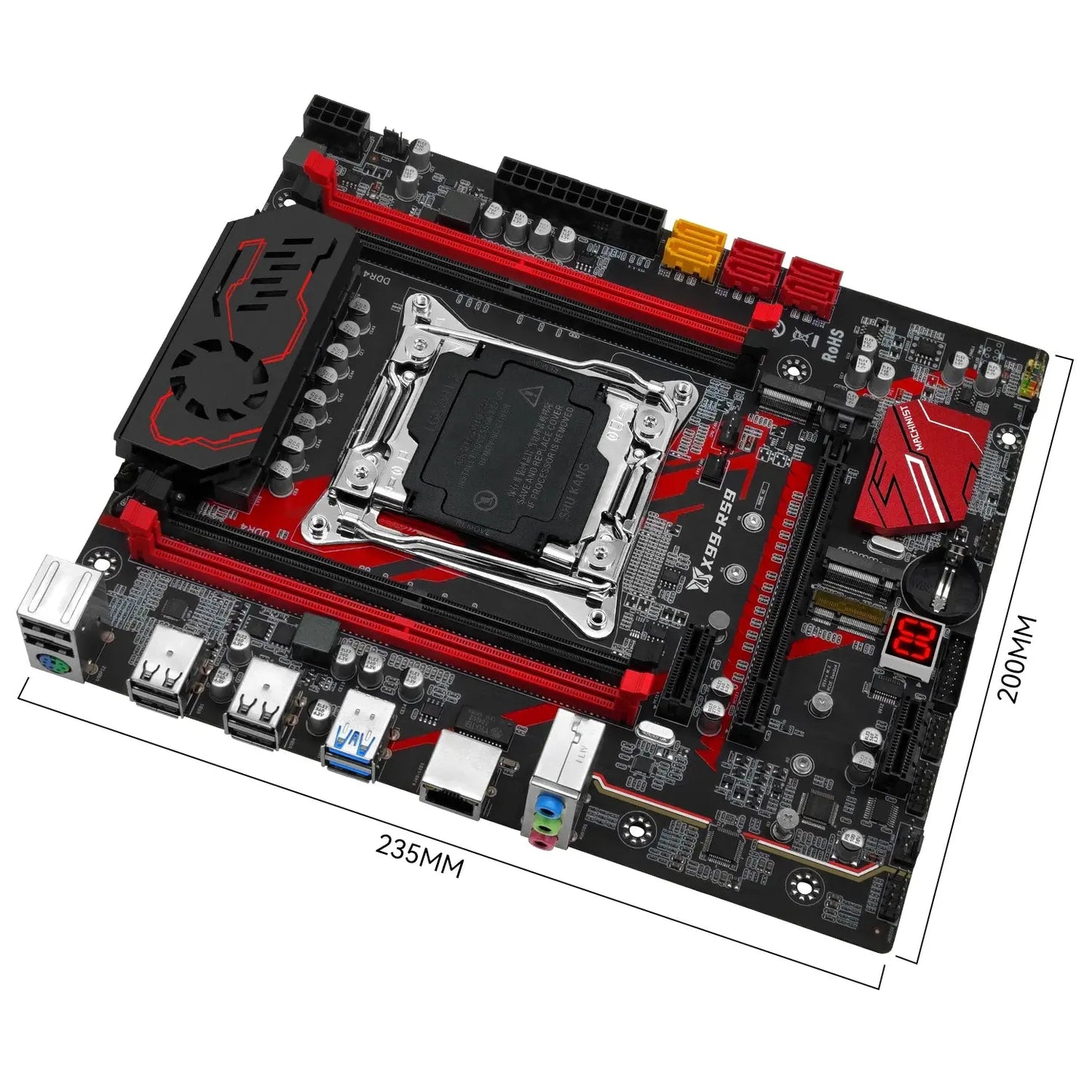 MACHINIST X99 Gaming Motherboard RS9 Optiona kit LGA2011-3 lntel Xeon E5 2680 V4 CPU and DDR4 32GB(2*16GB) M.2 NVME Quad Channel Dropshipman