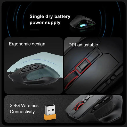 E-YOOSO X-31 USB 2.4G Wireless Gaming Mouse for Big Hands Dropshipman