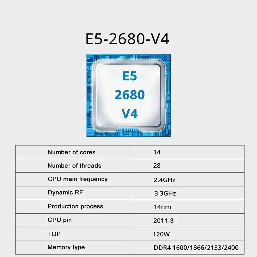 SOYO X99 DDR4 Red Game Motherboard Set with E5 2680 V4 LGA2011-3 2680v4 CPU 16GB(8GB*2) 2133MHz DDR4 REG ECC RAM Memory KIT Dropshipman